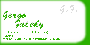 gergo fuleky business card